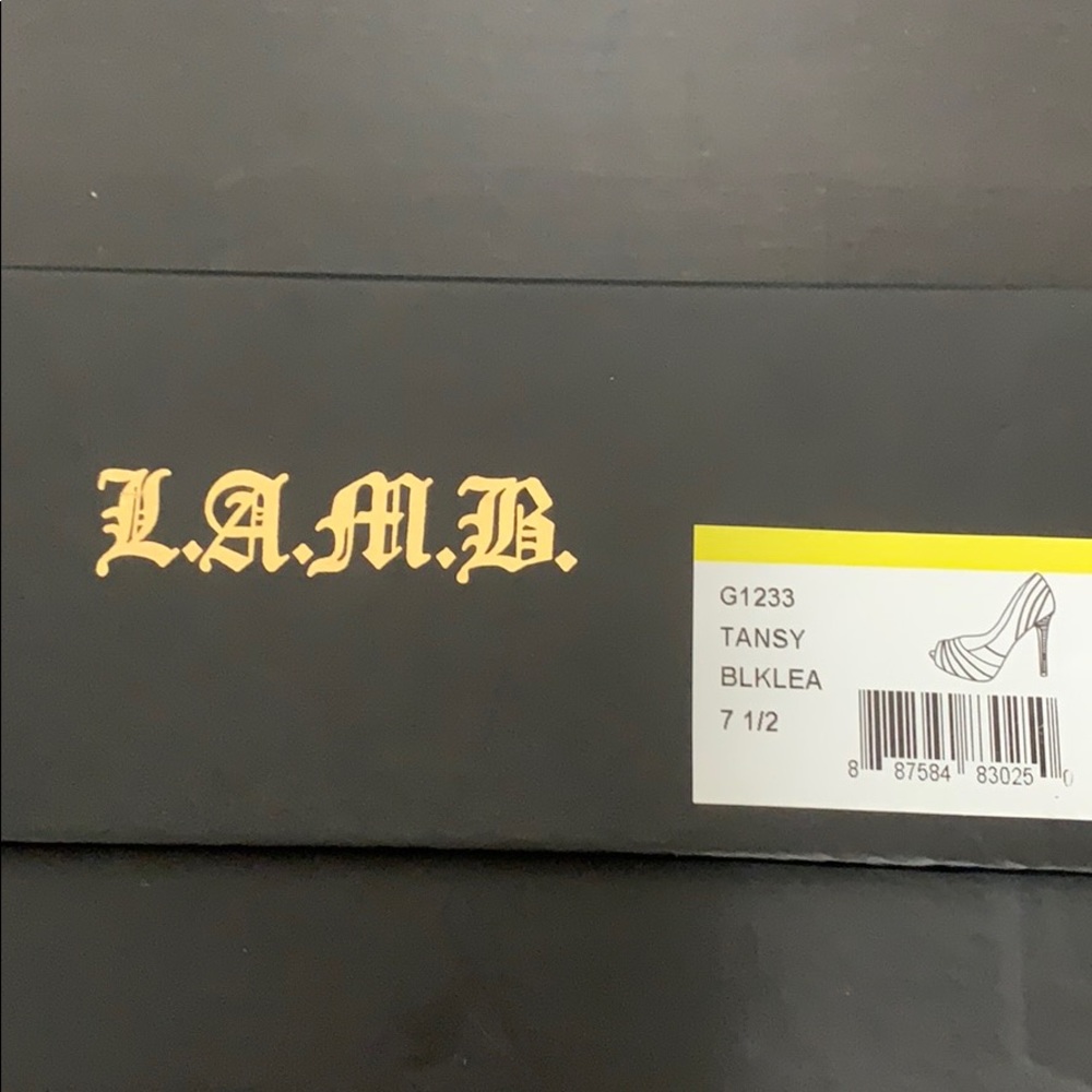 LAMB shoes black leather 7.5size - Picture 8 of 8